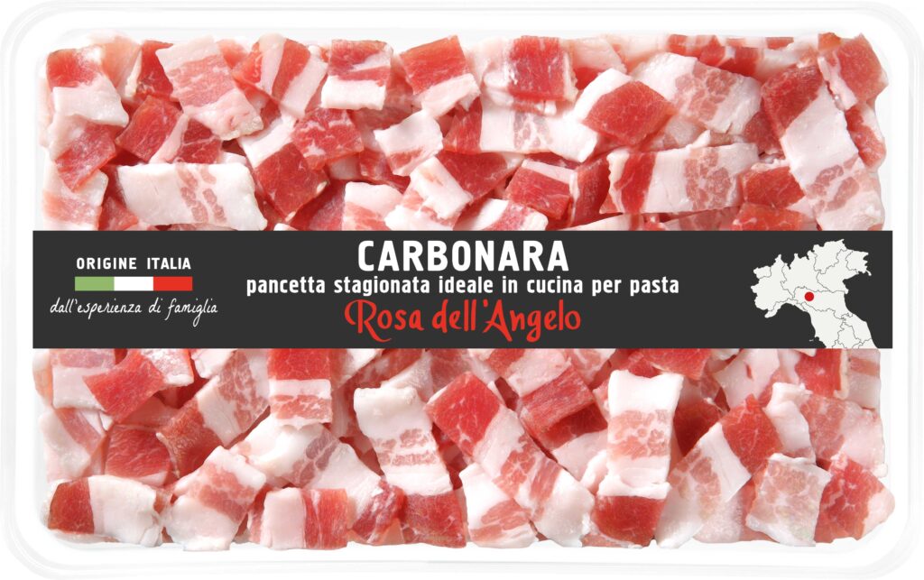 smoked pancetta cubes for carbonara pasta
