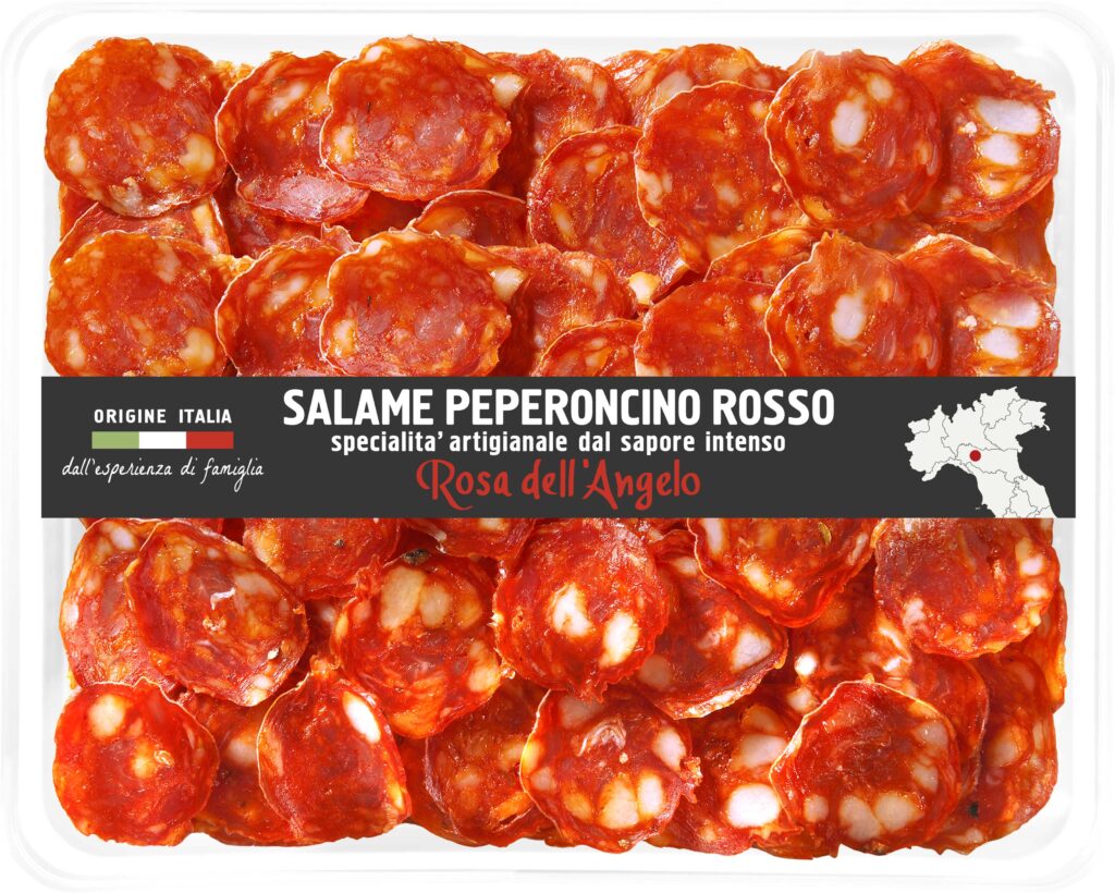 Italian salami with red pepper