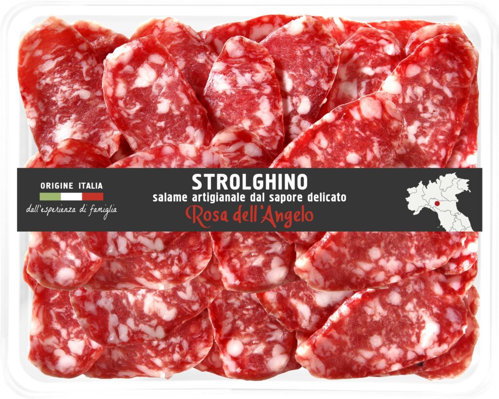 Italian Strolghino small sausage typical from Parma