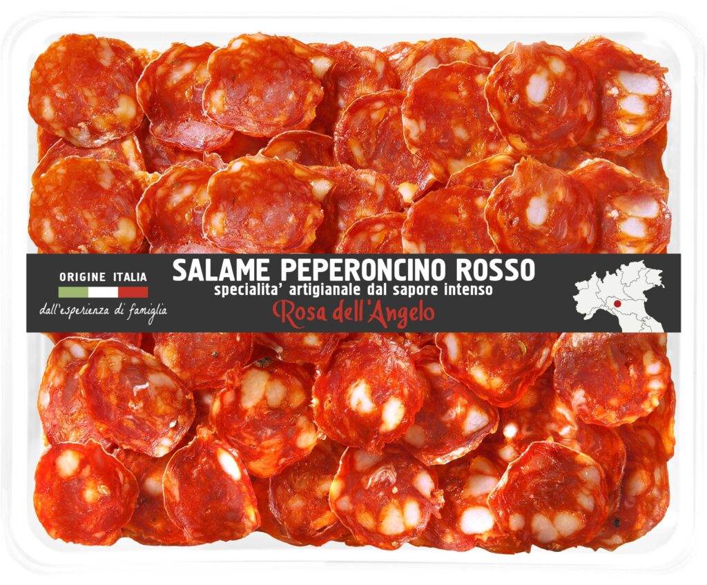 Italian salami with red pepper