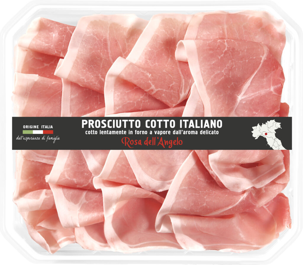 イタリア産プロシュット・コット オーブンでじっくり煮込んだ生ハムをトレーでスライス